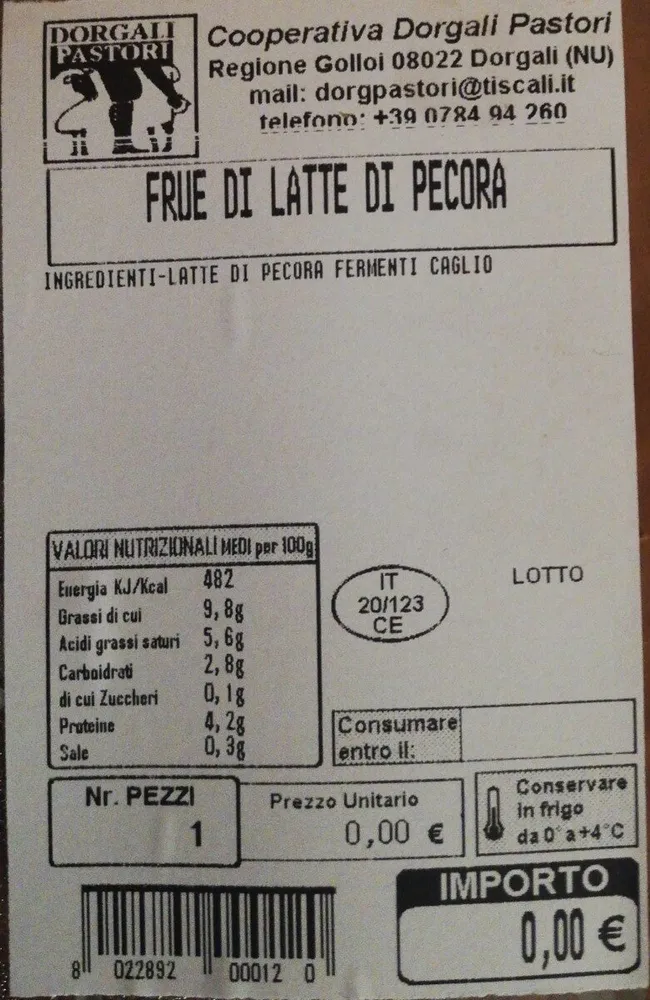 Frye di latte di pecora