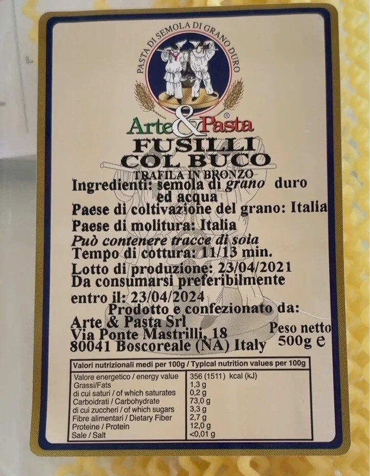 fusilli col buco