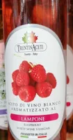 Aceto di vino bianco aromatizzato al lampone