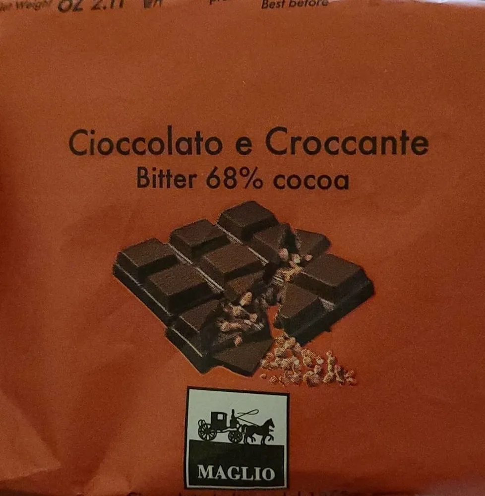 Cioccolato e croccante bitter 68% cocoa