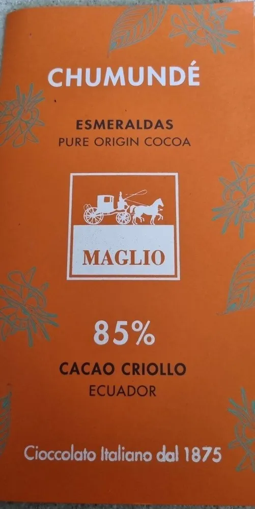 Chumundé cacao criollo 85%