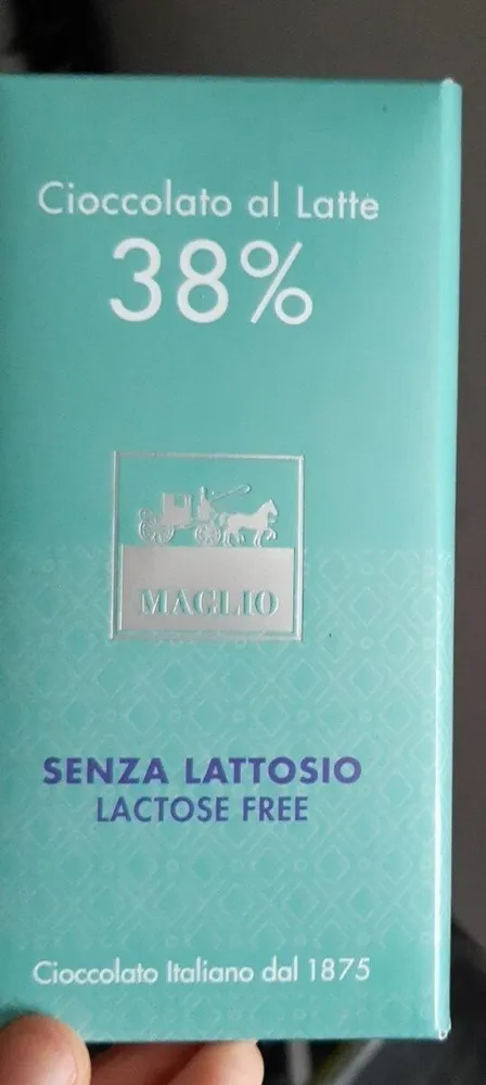 Cioccolato al latte senza lattosio