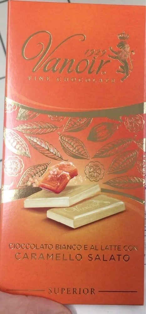 cioccolato bianco e al latte con caramello salato