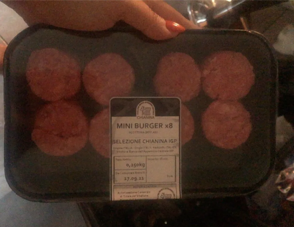 Mini hamburger scottona chianina