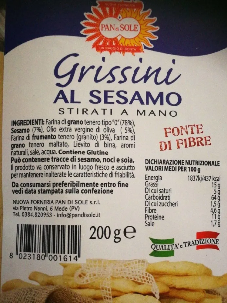 Grissini al sesamo
