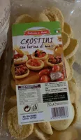 Crostini con farina di mais