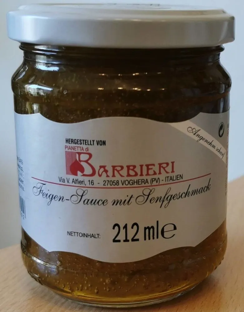 Feigen-Sauce mit Senfgeschmack