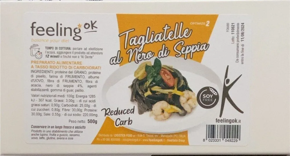 Tagliatelle al nero di seppia