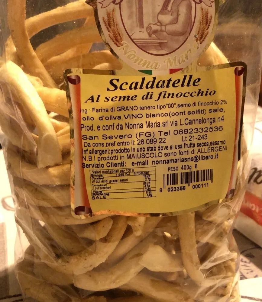 Scaldatelle al seme di finocchio