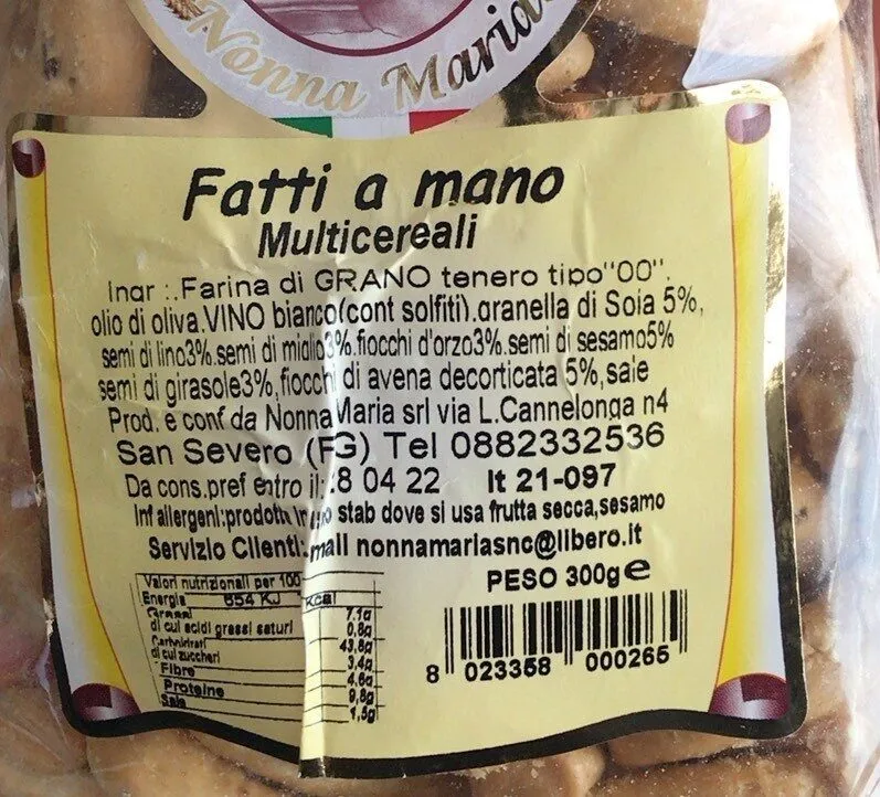 Fatti a mano ai multicereali