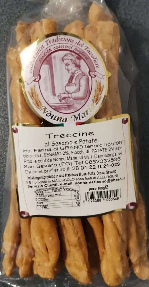 Treccine al Sesamo e Patate