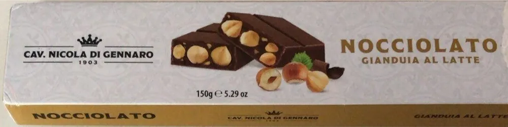 nocciolato gianduia al latte