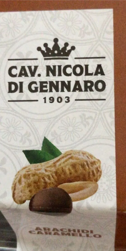 Arachidi tostate ricoperte di cioccolato