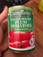 Italian peeled plum tomatoes in tomato juice