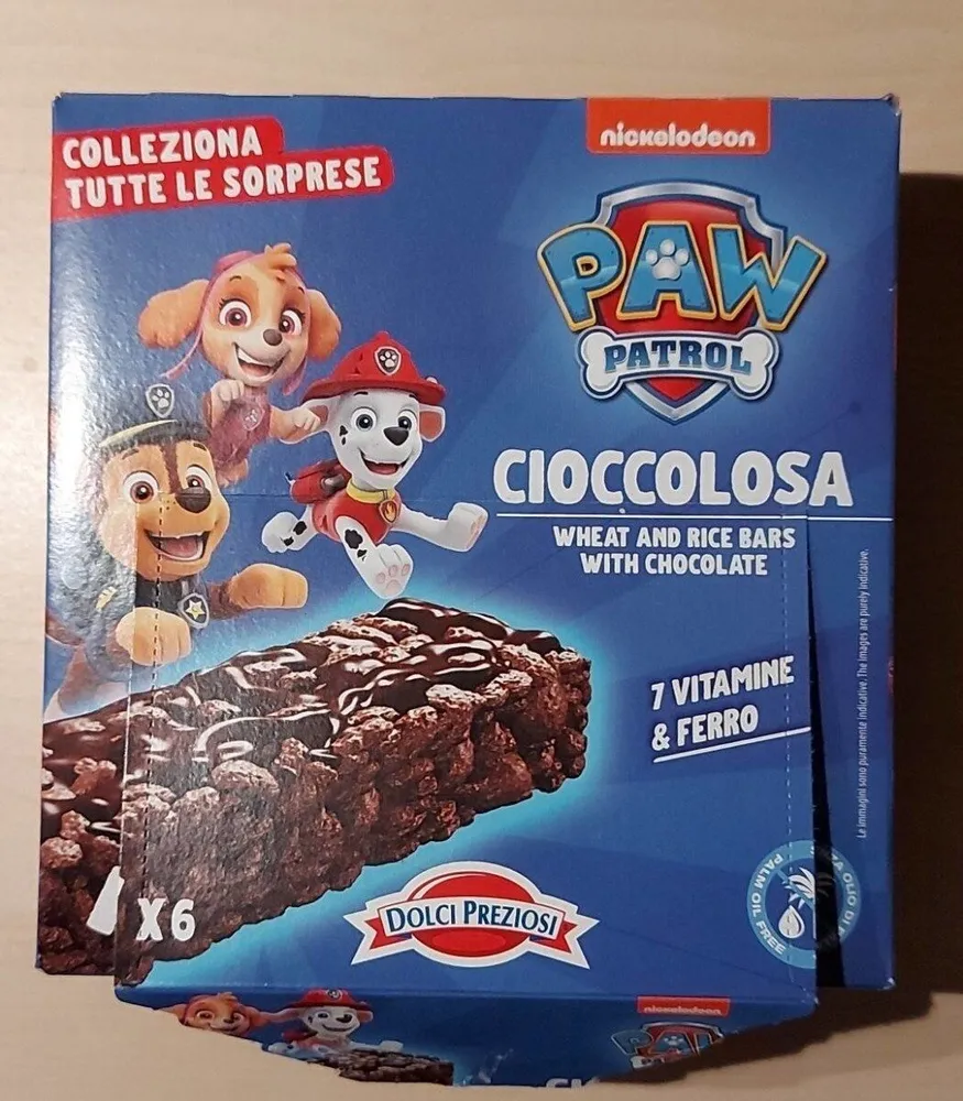 paw patrol cioccolosa