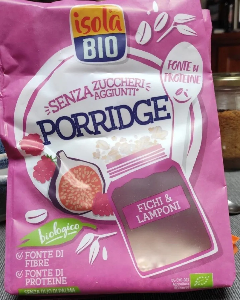 Porridge fichi e lamponi