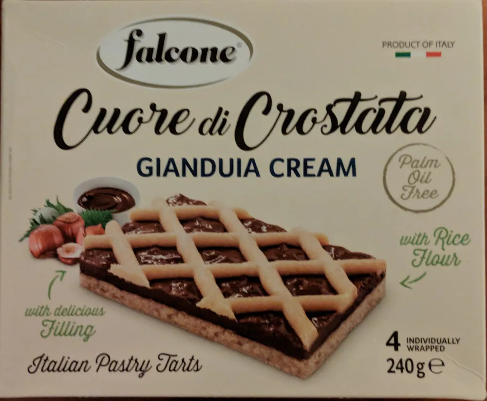 Cuore di crostata gianduia cream