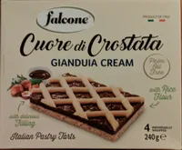 Cuore di crostata gianduia cream