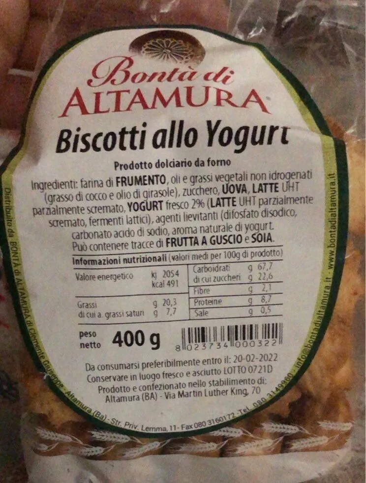Biscotti allo yogurt