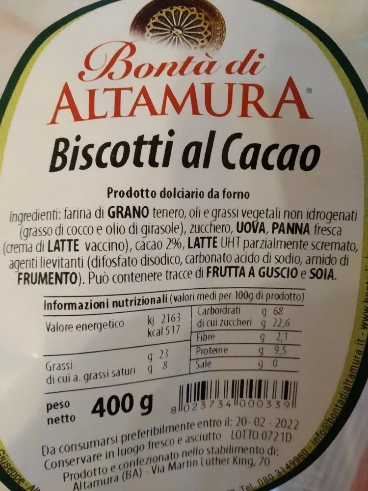 Biscotti al Cacao