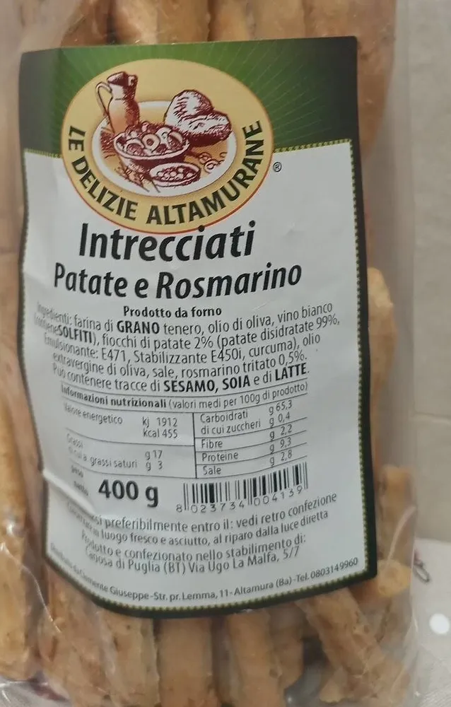 Intrecciati patate e rosmarino