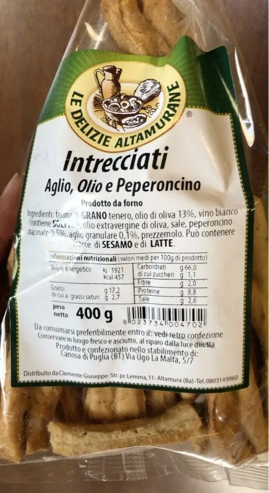 Intrecciati, aglio olio e peperoncino