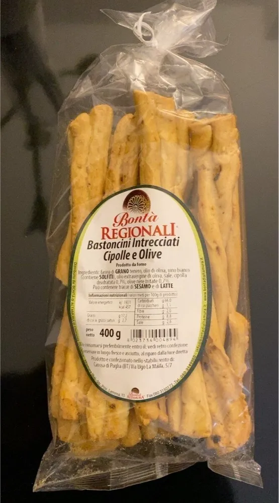 Bastoncini Cipolle e Olive