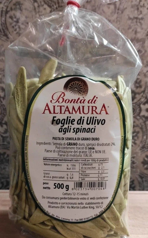 Foglie di ulivo agli spinaci
