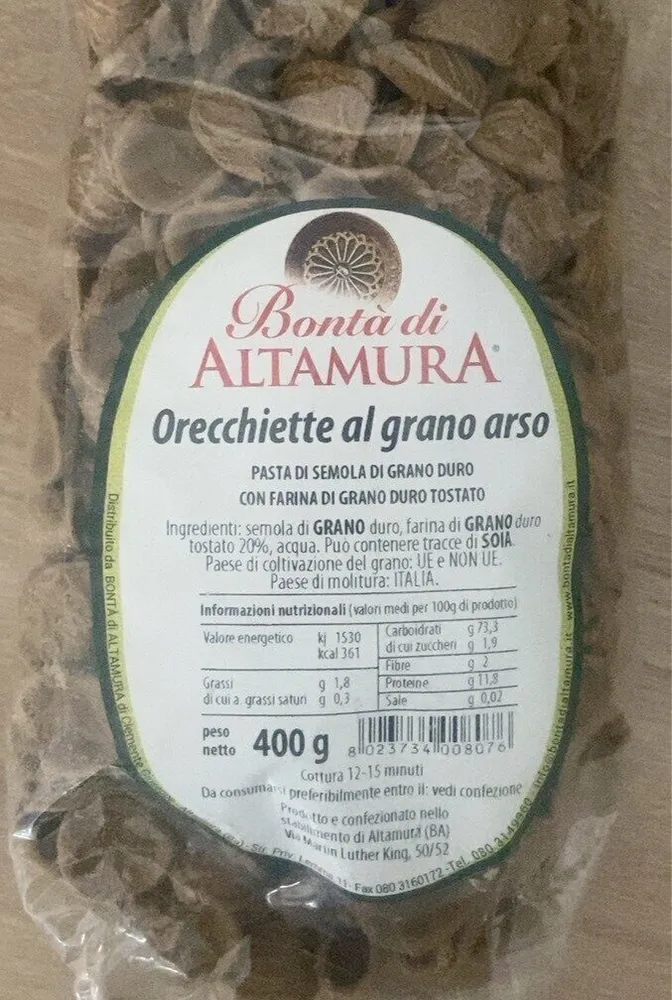 Orecchiette al grano arso