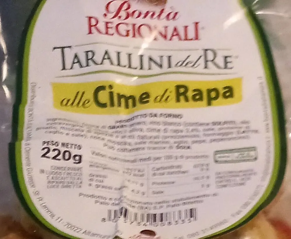 Taralli del Re alle cime di rapa