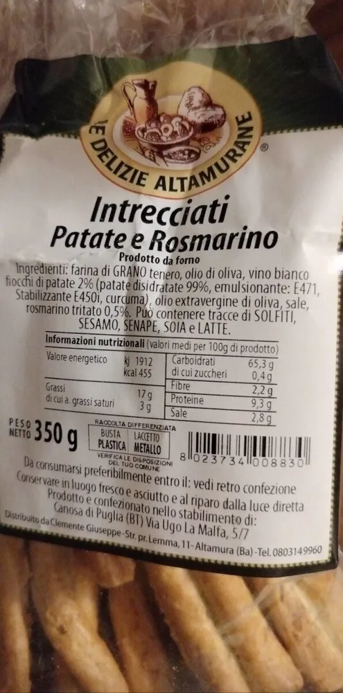 Intrecciati Patate e Rosmarino