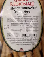 Bastoncini intrecciati cacio e pepe