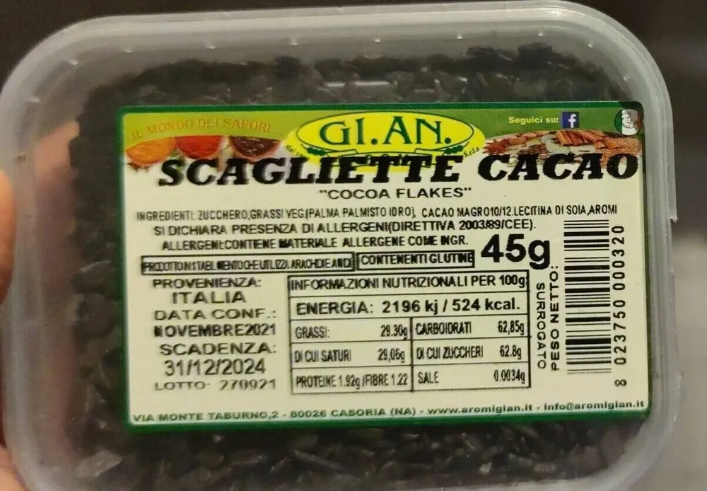 Scagliette cacao