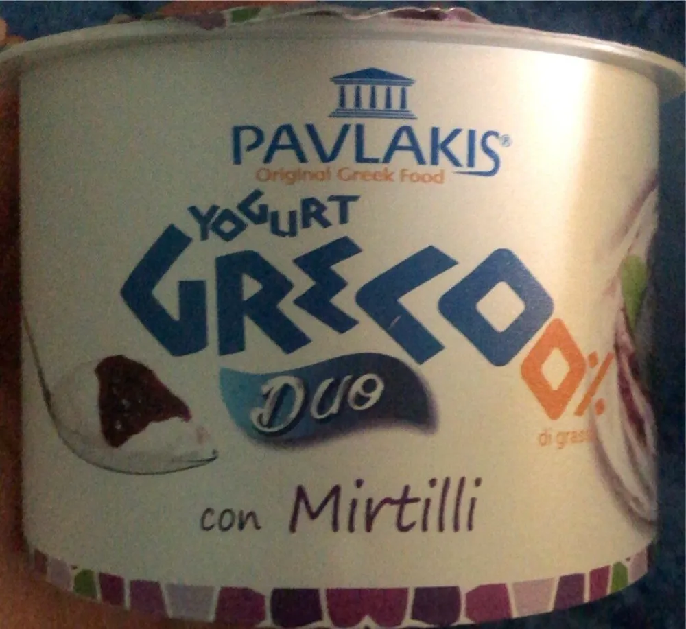 Yogurt greco Duo con mirtilli