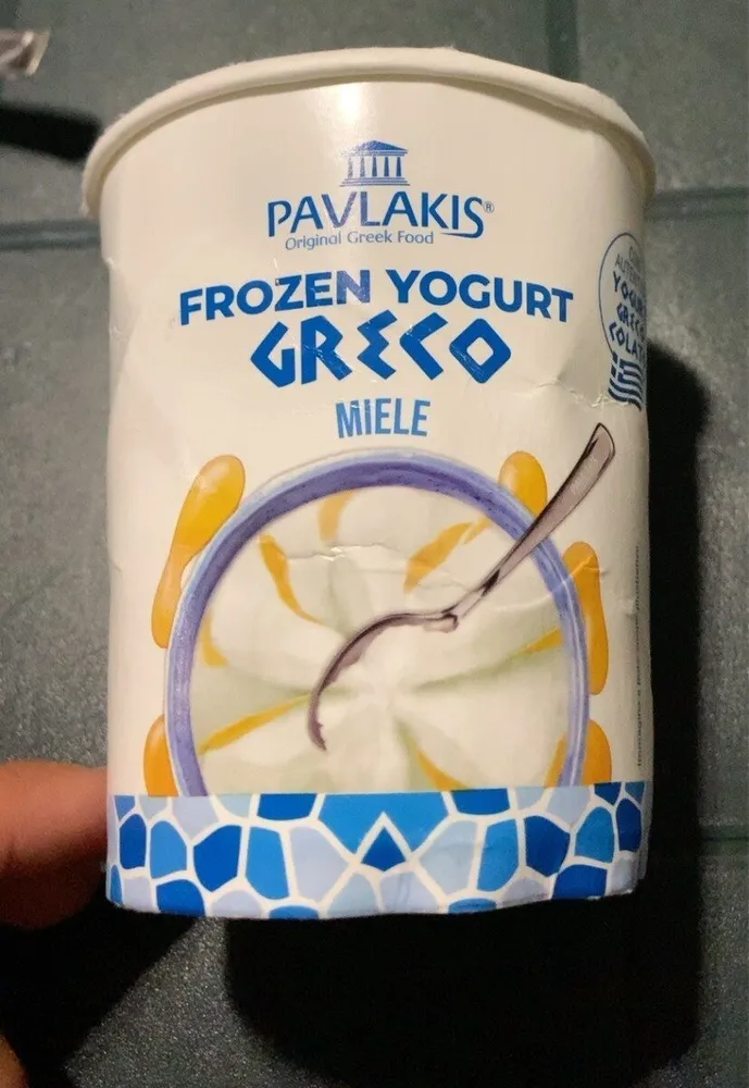 Frozen yogurt greco miele