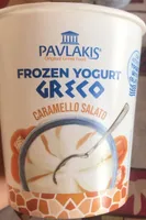 Frozen yogurt caramello salato
