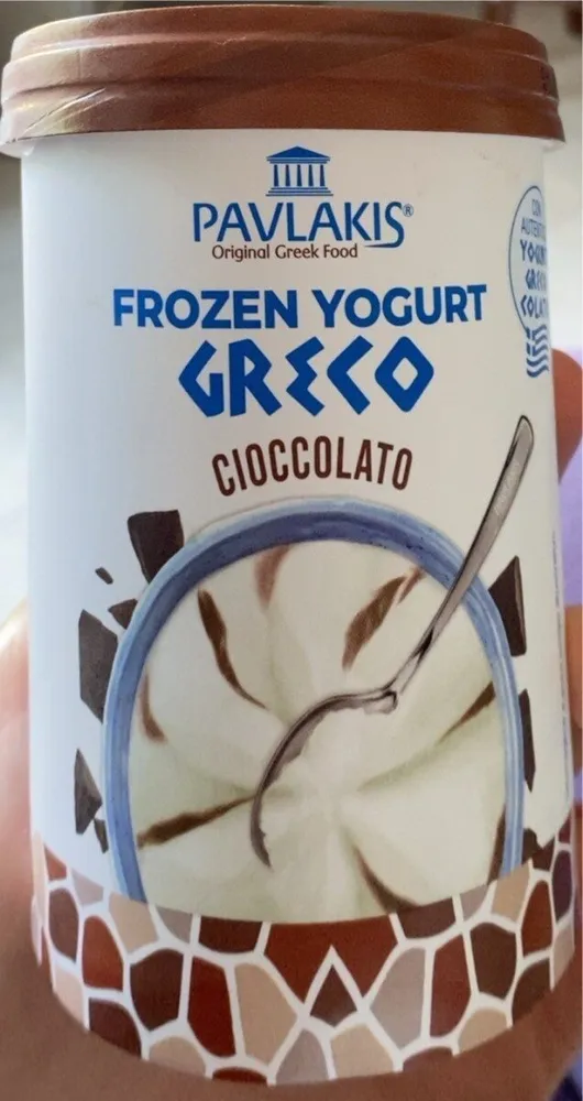 Frozen yogurt greco cioccolato