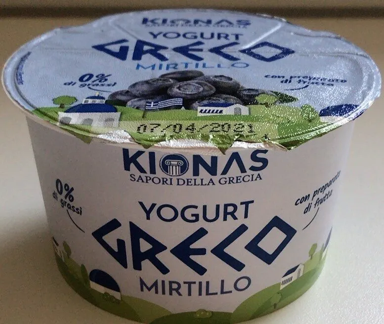 Yogurt greco mirtillo