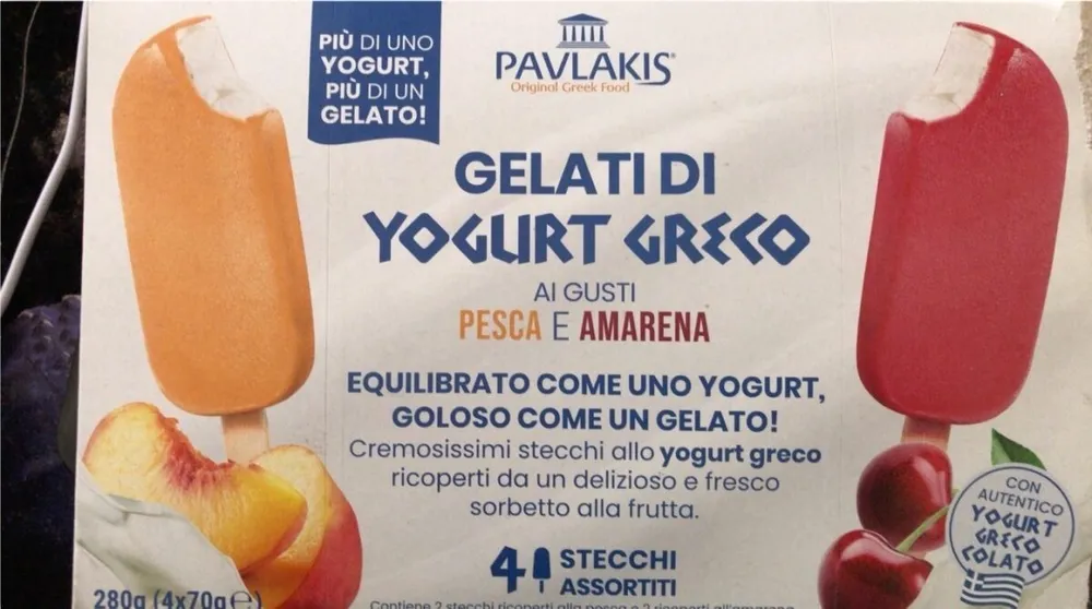 Gelati di yogurt greco