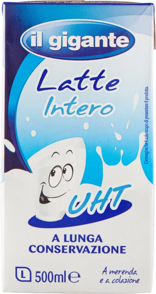 Latte intero uht a lunga conservazione