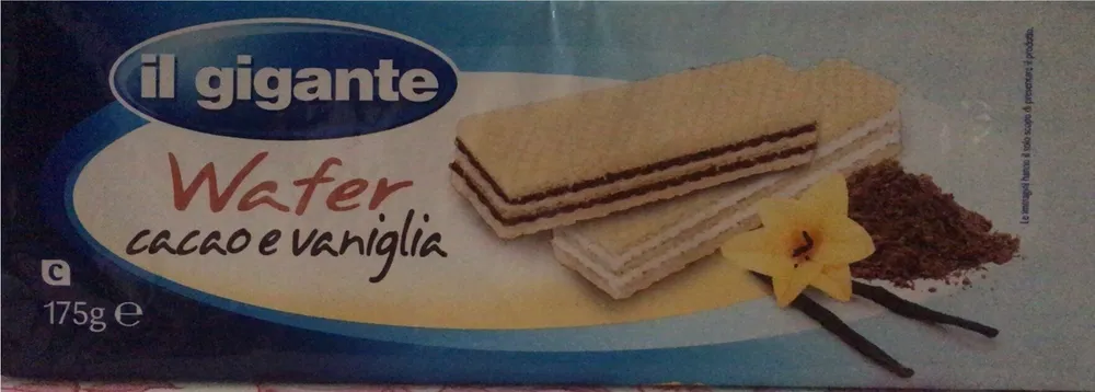 Wafer cacao e vaniglia
