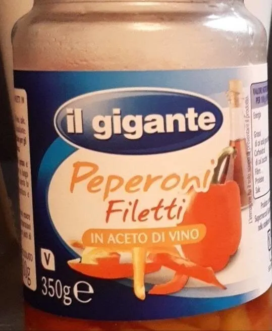 Peperoni filetti in Aceto di vino