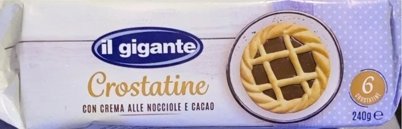 Crostatine con crema alle nocciole e cacao