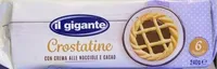 Crostatine con crema alle nocciole e cacao