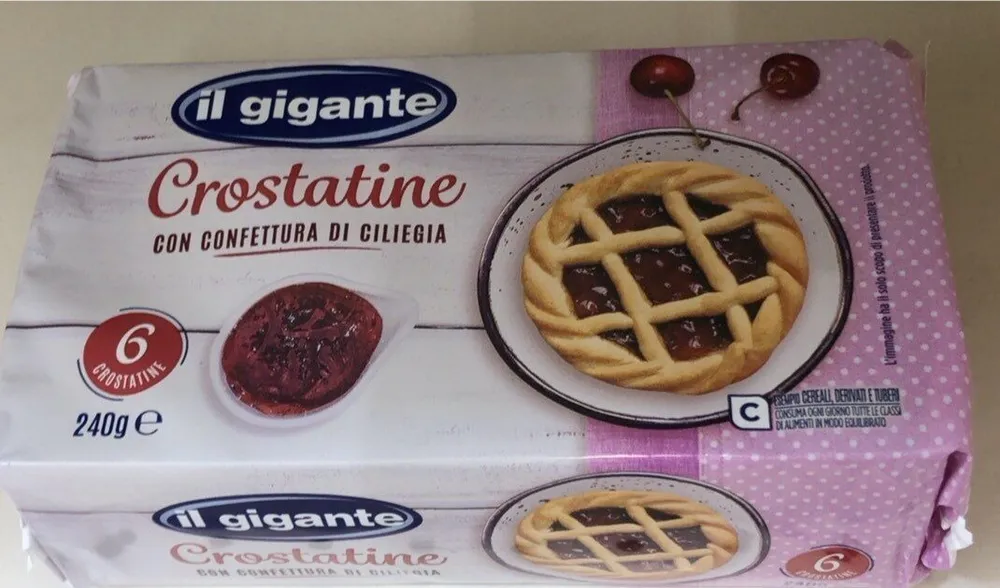Crostatine con confettura di ciliegia