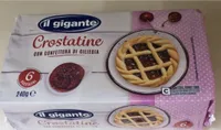 Crostatine con confettura di ciliegia