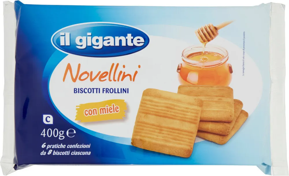 Novellini biscotti frollini con miele