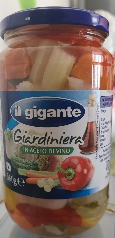 Giardiniera in aceto di vino