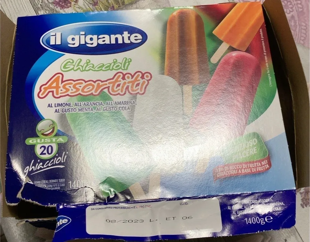 Ghiaccioli assortiti