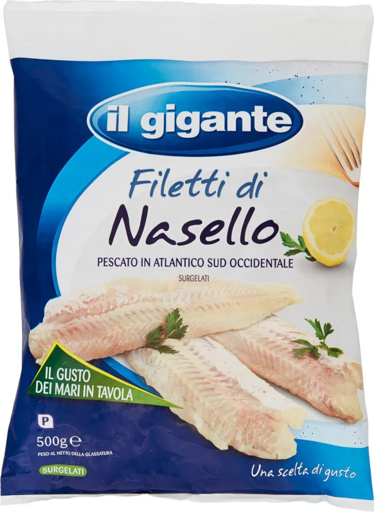 Filetti di nasello surgelati